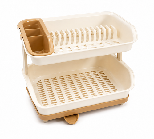 Smart 2-Tier Dish Rack – Premium Kitchen Organizer ✨