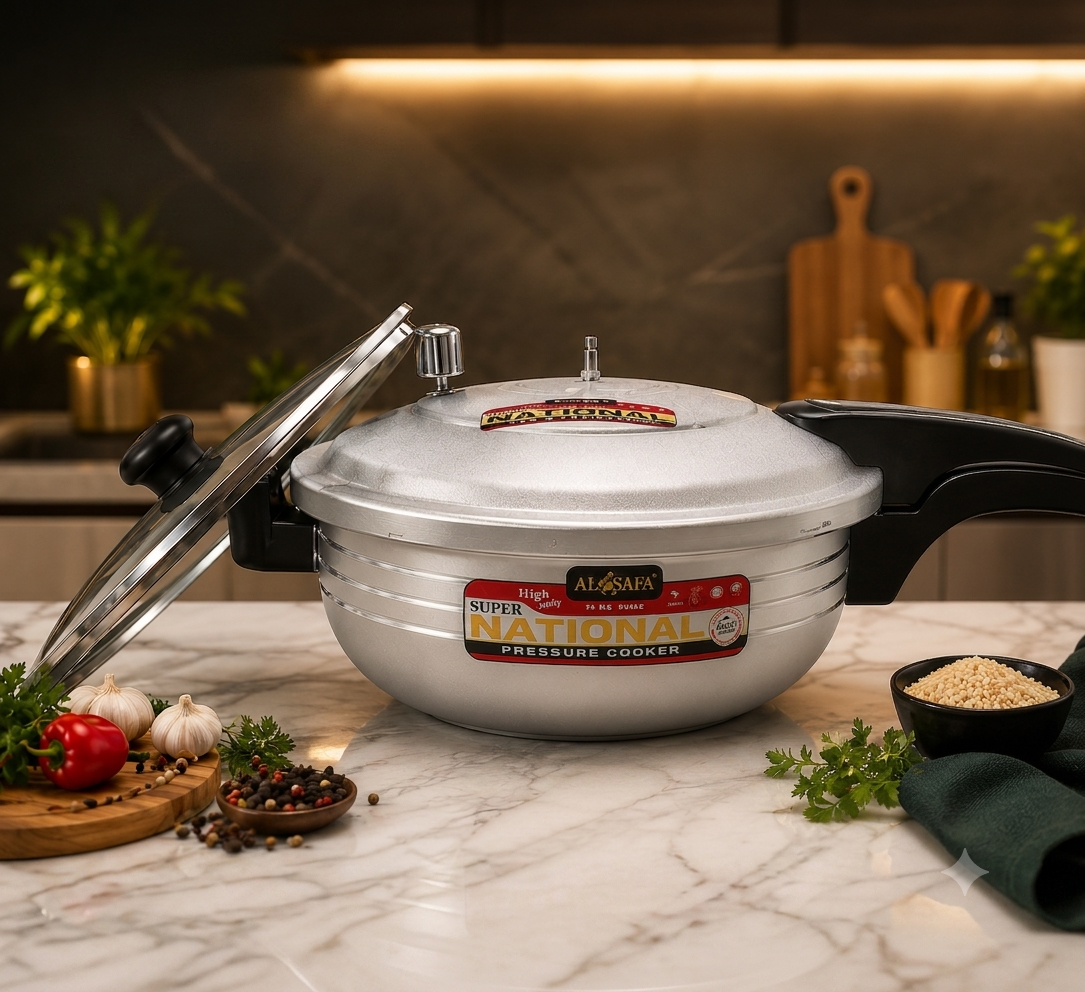 Premium Pressure Cooker with Glass Lid – Durable, Fast & Even Cooking | Kitchenoraa