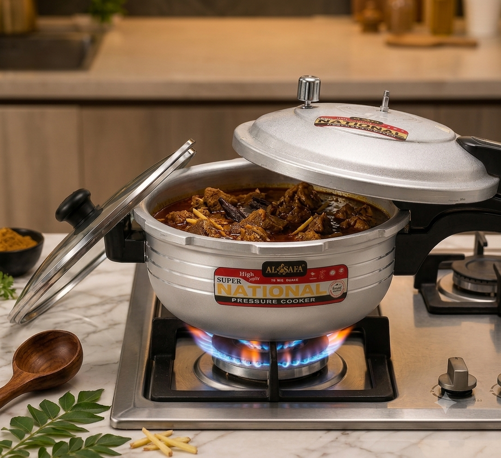 Premium Pressure Cooker with Glass Lid – Durable, Fast & Even Cooking | Kitchenoraa