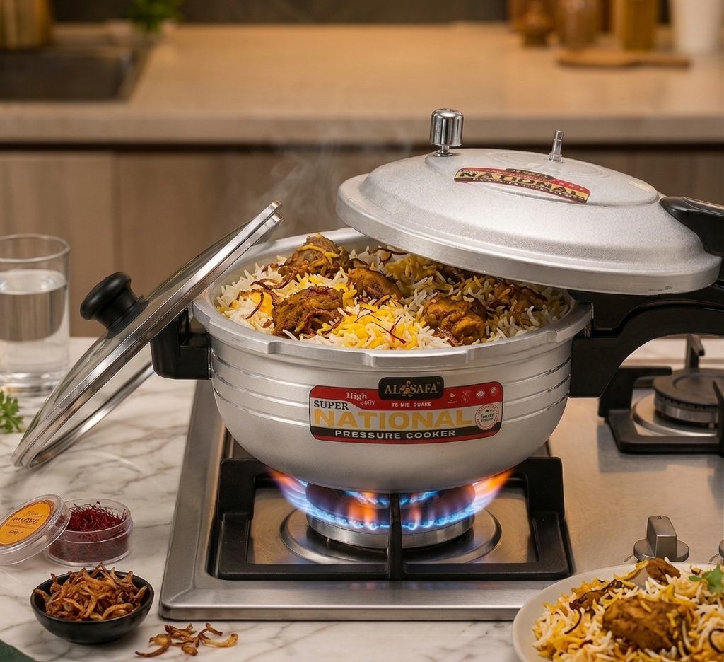 Premium Pressure Cooker with Glass Lid – Durable, Fast & Even Cooking | Kitchenoraa
