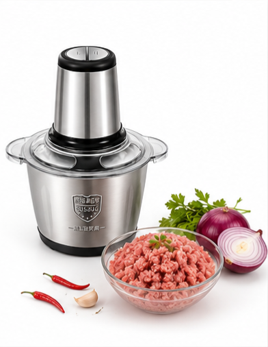 Kitchenoraa Premium 3L Electric Meat Chopper – Stainless Steel Food Processor