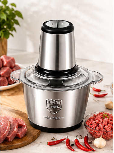 Kitchenoraa Premium 3L Electric Meat Chopper – Stainless Steel Food Processor