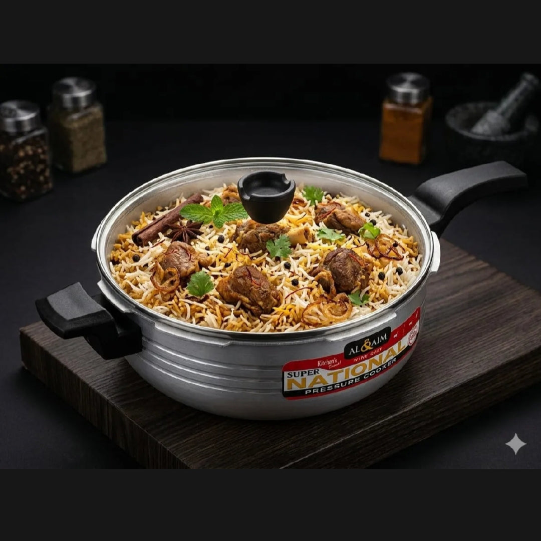 Premium Pressure Cooker with Glass Lid – Durable, Fast & Even Cooking | Kitchenoraa