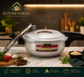 Premium Pressure Cooker with Glass Lid – Durable, Fast & Even Cooking | Kitchenoraa