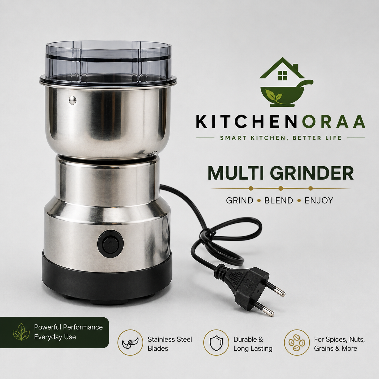 Stainless Steel Electric Multi Grinder